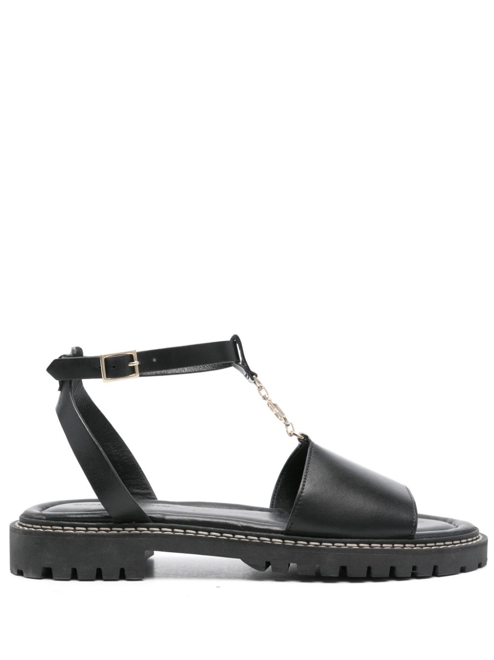 Claudie Pierlot Sandalen mit T-Riemen - Schwarz von Claudie Pierlot