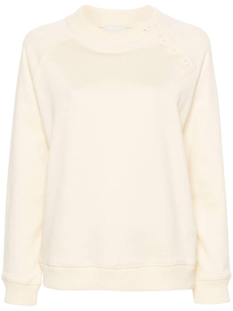 Claudie Pierlot Sweatshirt mit Rundhalsausschnitt - Gelb von Claudie Pierlot