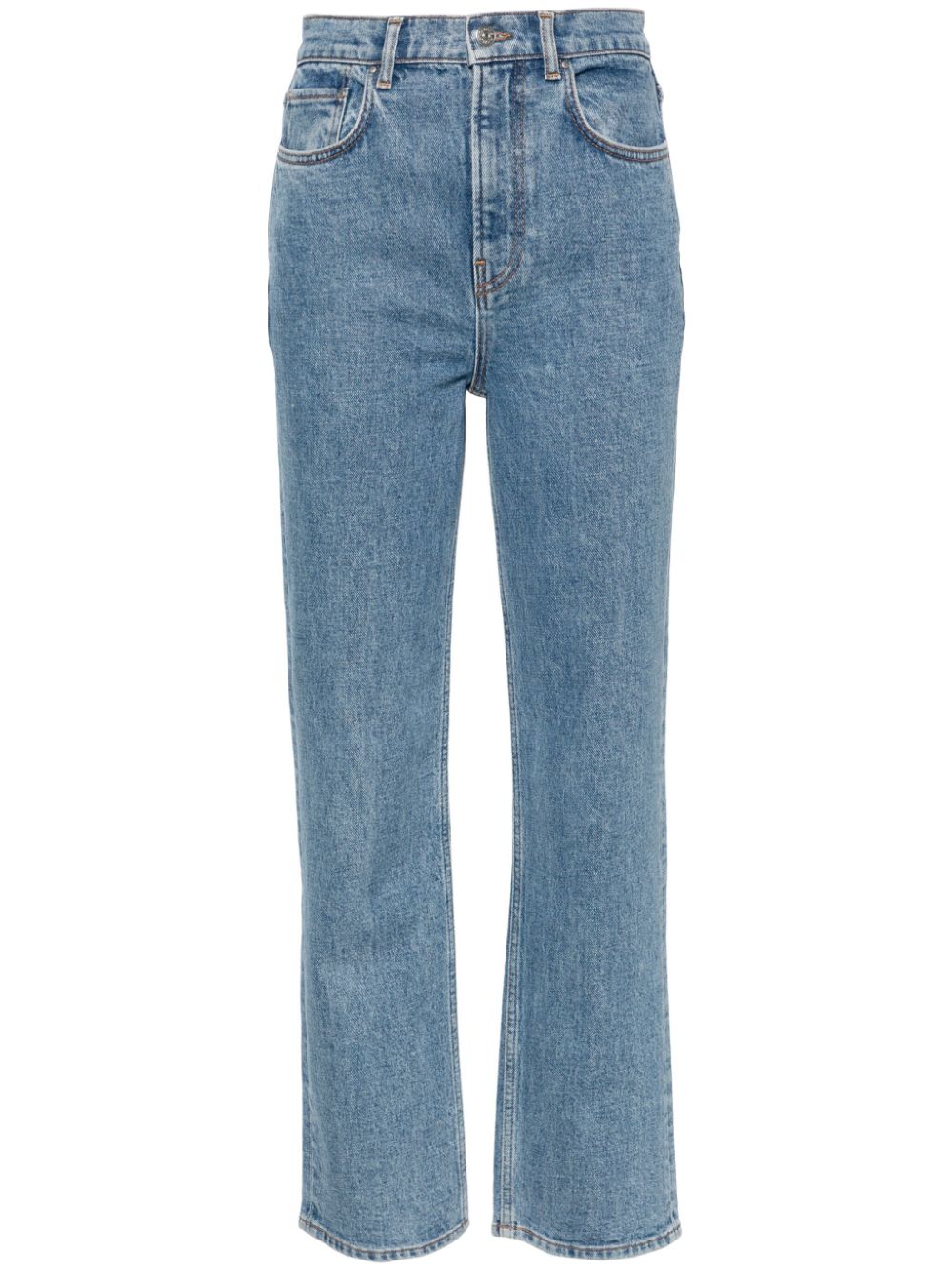 Claudie Pierlot Halbhohe Toto Straight-Leg-Jeans - Blau von Claudie Pierlot