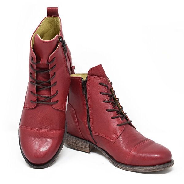 Claudio Nero Schnürboots Tres rot von Claudio Nero