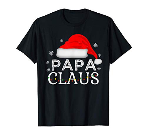 Herren Papa Claus Lustige Weihnachten Pyjamas Vater Geschenk T-Shirt von Claus Family Christmas Store