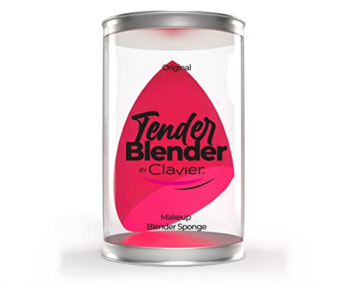 Make Up Schwamm Clavier Tender Blender, Beauty Blender Schmink Schwamm Blending Sponges Cosmetic für Flüssige Foundation und Puder, Geschenk für Frauen (Rosa abgeschnitten) von Clavier