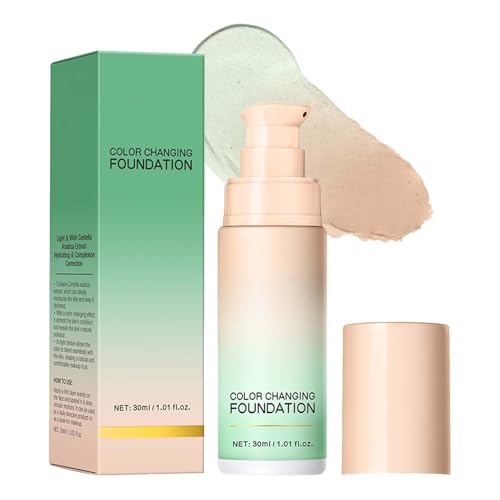Clawrex Color Changing Foundation, Farbwechsel Grundierung mit Centella Asiatica, 40ML CC Cream Foundation Make Up Red Correct für Skin Color Correct, Gleichmäßigen Hautton & Abdecken von Unreinheiten Clawrex Color Changing Foundation, Farbwechsel Grundierung mit Centella Asiatica, 40ML CC Cream Foundation Make Up Red Correct für Skin Color Correct, Gleichmäßigen Hautton & Abdecken von Unreinheiten von Clawrex