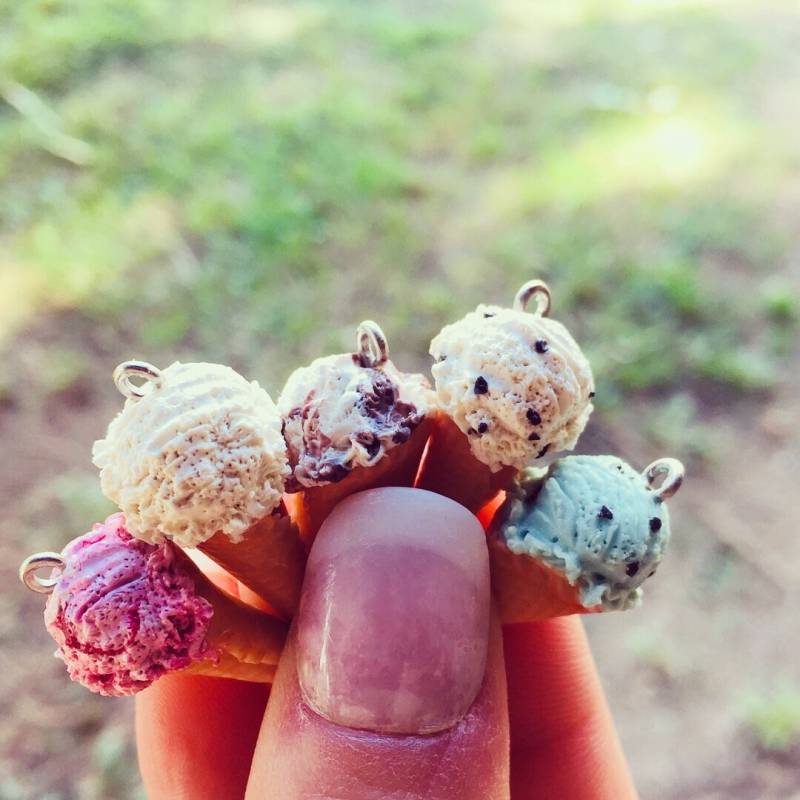 Die Perfekte Kugel Eis, Charms Die Perfekte Kugel Eis, Charms von Clayfullness
