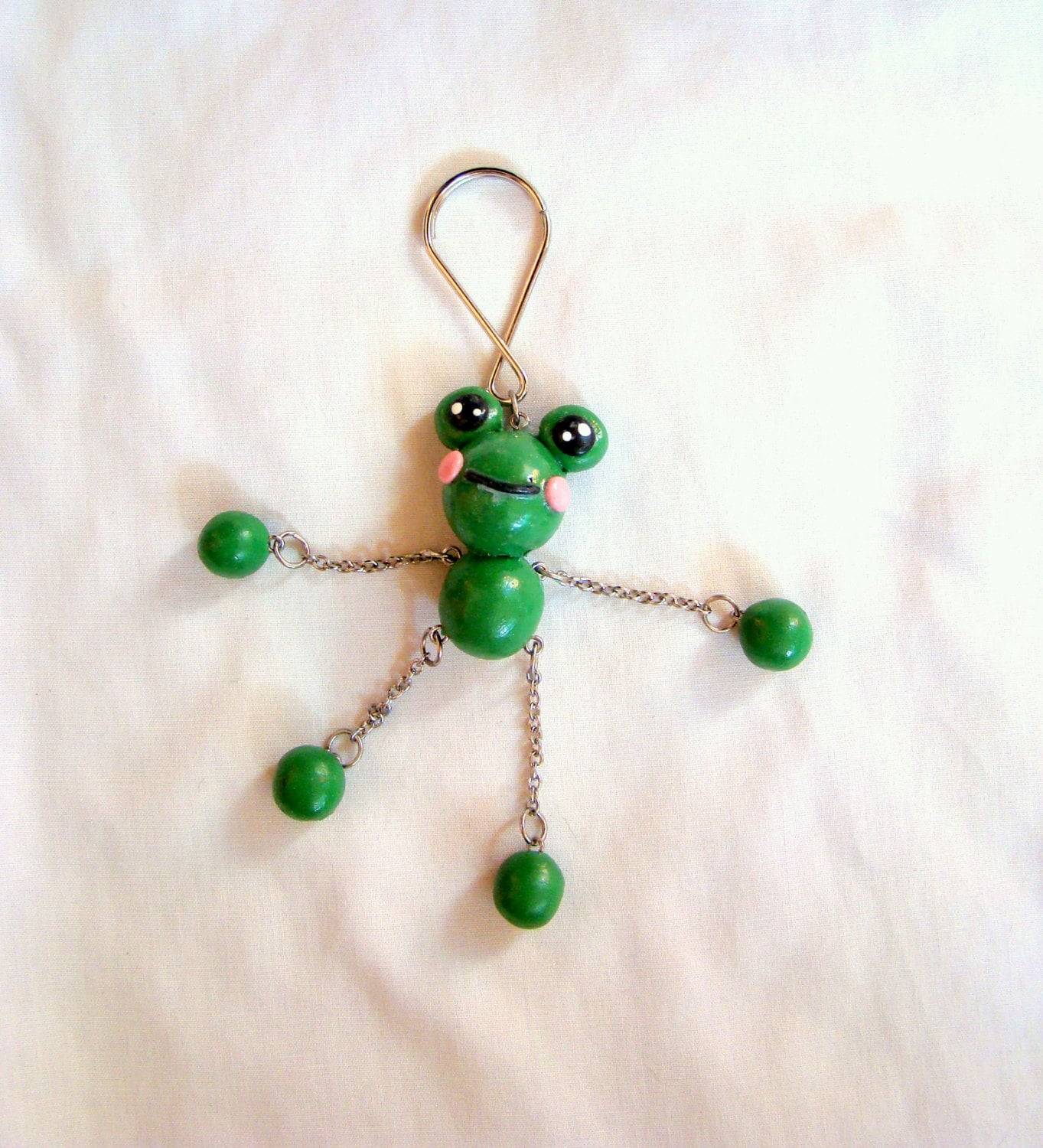 Frosch Schlüsselanhänger Frosch Schlüsselanhänger von Clayfullness