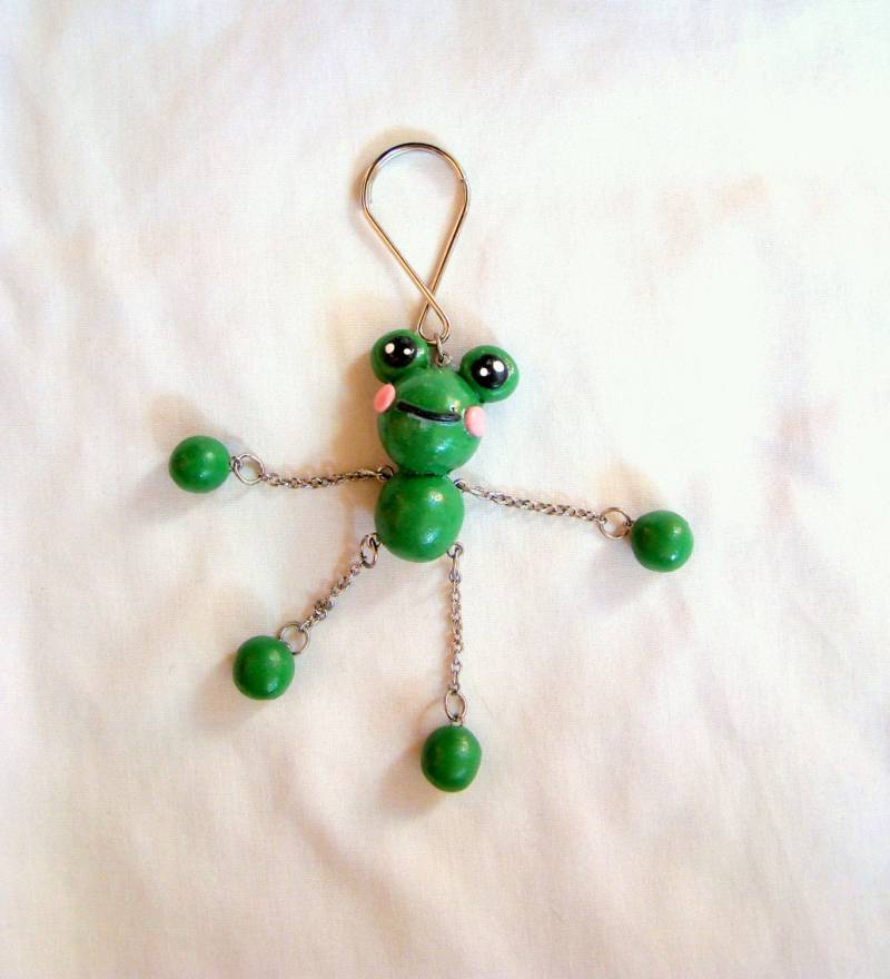 Frosch Schlüsselanhänger Frosch Schlüsselanhänger von Clayfullness