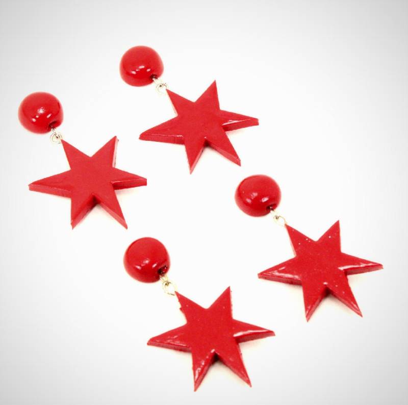 Sailor Mars "Roter Stern" Ohrringe Cosplay Kostüm Schmuck von ClayfullyYoursBySara