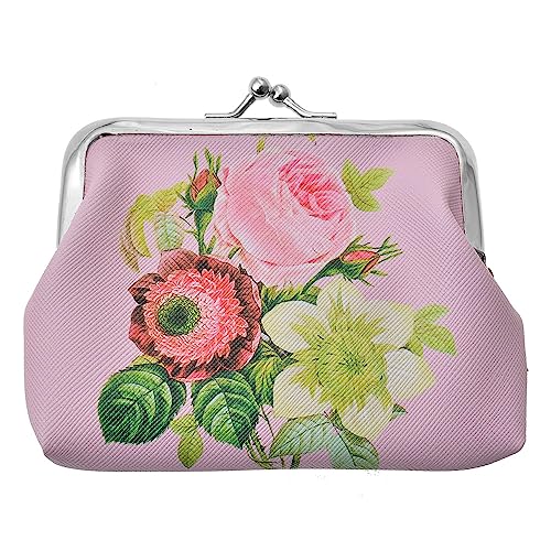 Juleeze Brieftasche 8x12 cm Rosa Kunststoff Blumen von Clayre & Eef