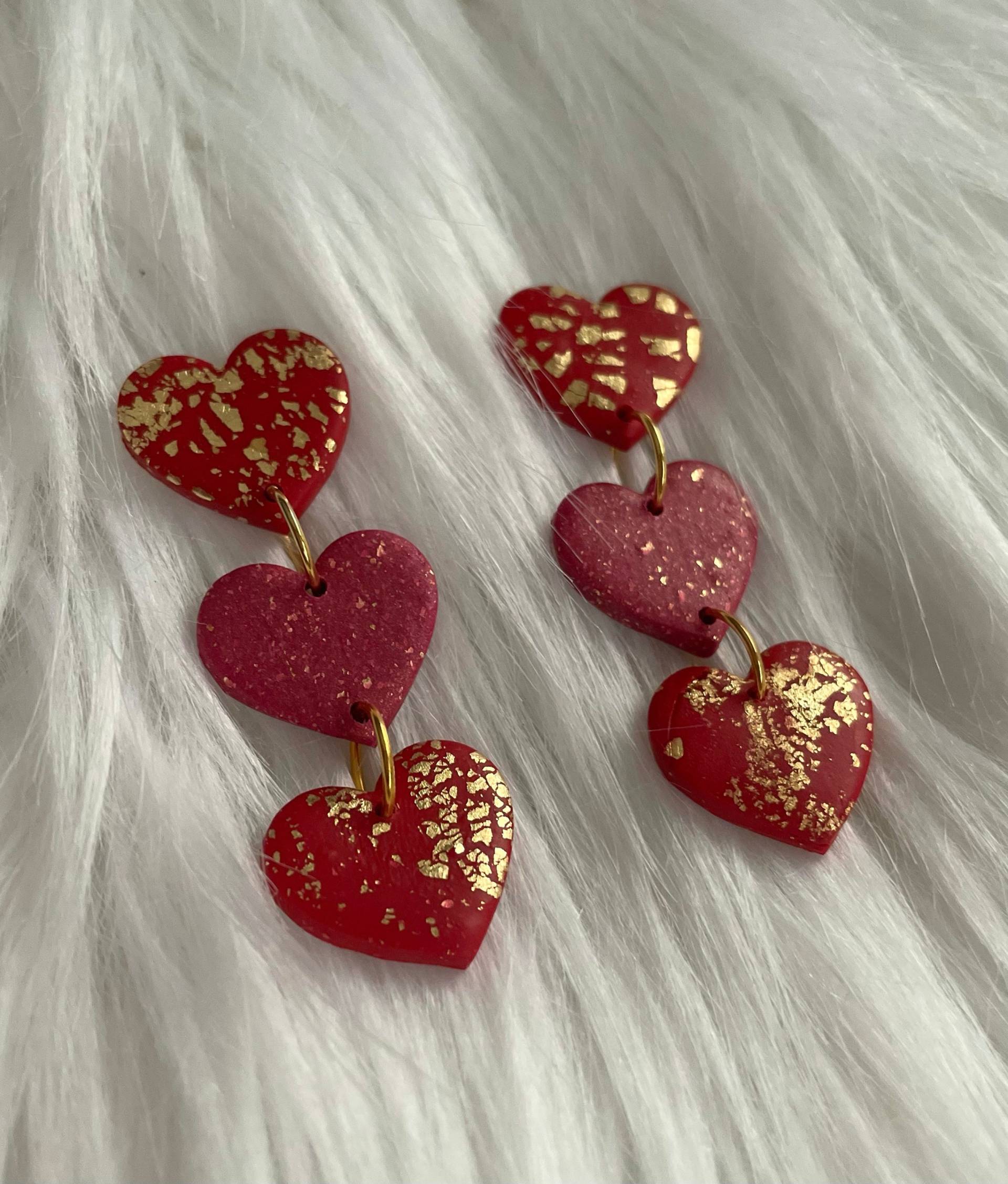 Herz Ohrringe, Süße Polymer Clay Geburtstagsgeschenke, Valentinstag Geschenke, Statement Lustige Ohrringe Herz Ohrringe, Süße Polymer Clay Geburtstagsgeschenke, Valentinstag Geschenke, Statement Lustige Ohrringe von ClaysbyJay