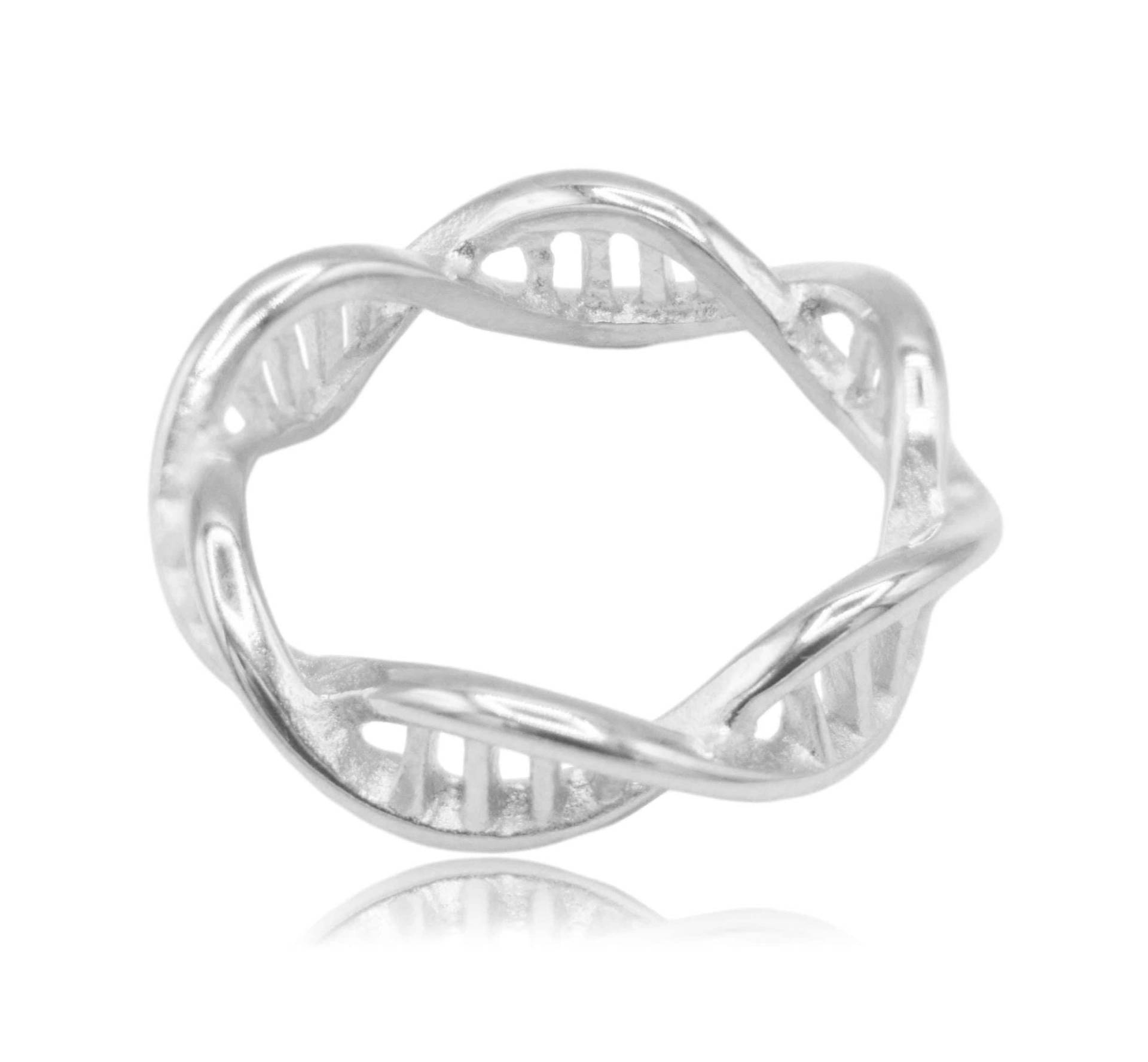 Dna-Doppelhelix-Desoxyribonukleinsäure-Wissenschafts-Edelstahl-Ring Dna-Doppelhelix-Desoxyribonukleinsäure-Wissenschafts-Edelstahl-Ring von ClaytonJewelryLabs