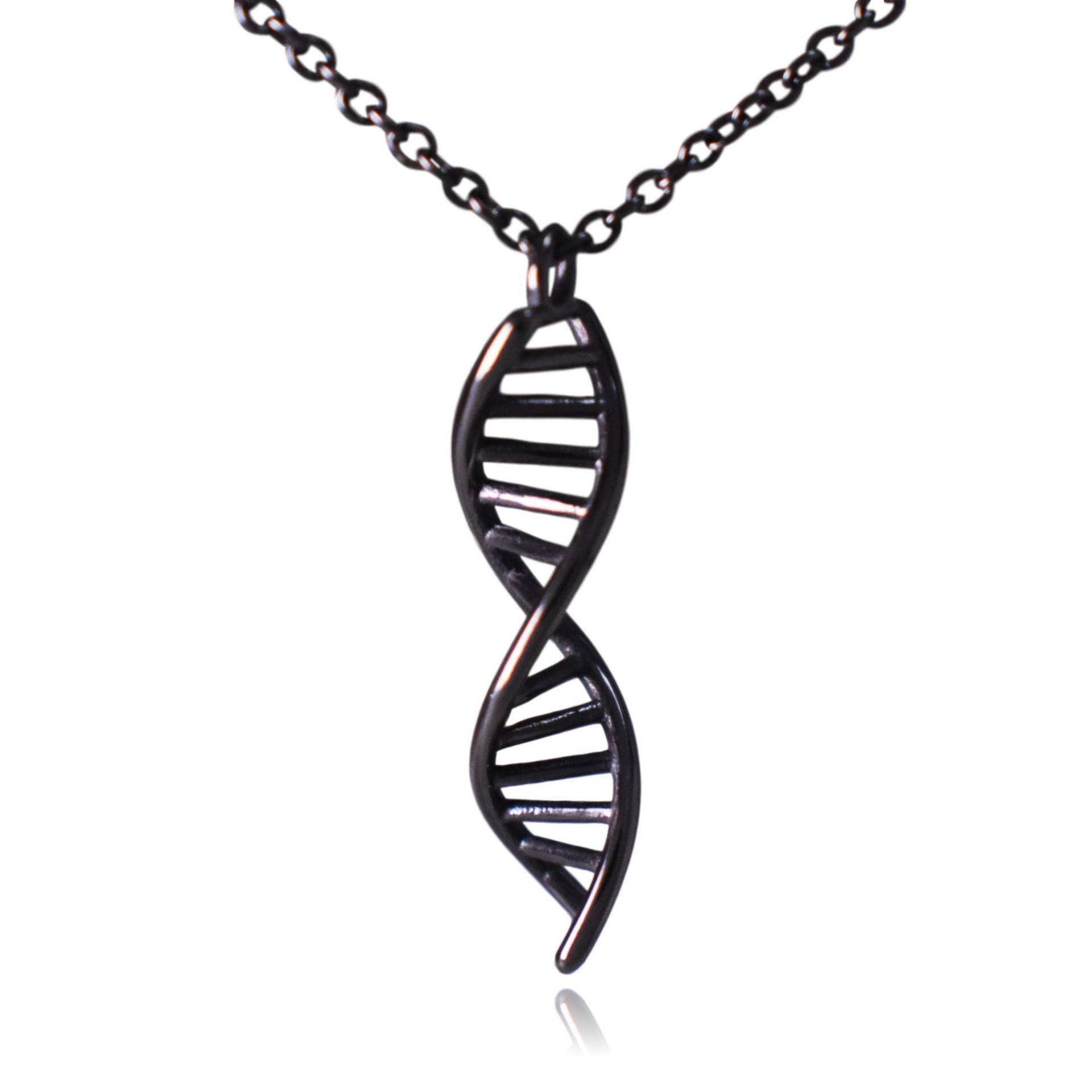 Dna-Doppelhelix-Wissenschafts-Edelstahl-Halskette Dna-Doppelhelix-Wissenschafts-Edelstahl-Halskette von ClaytonJewelryLabs