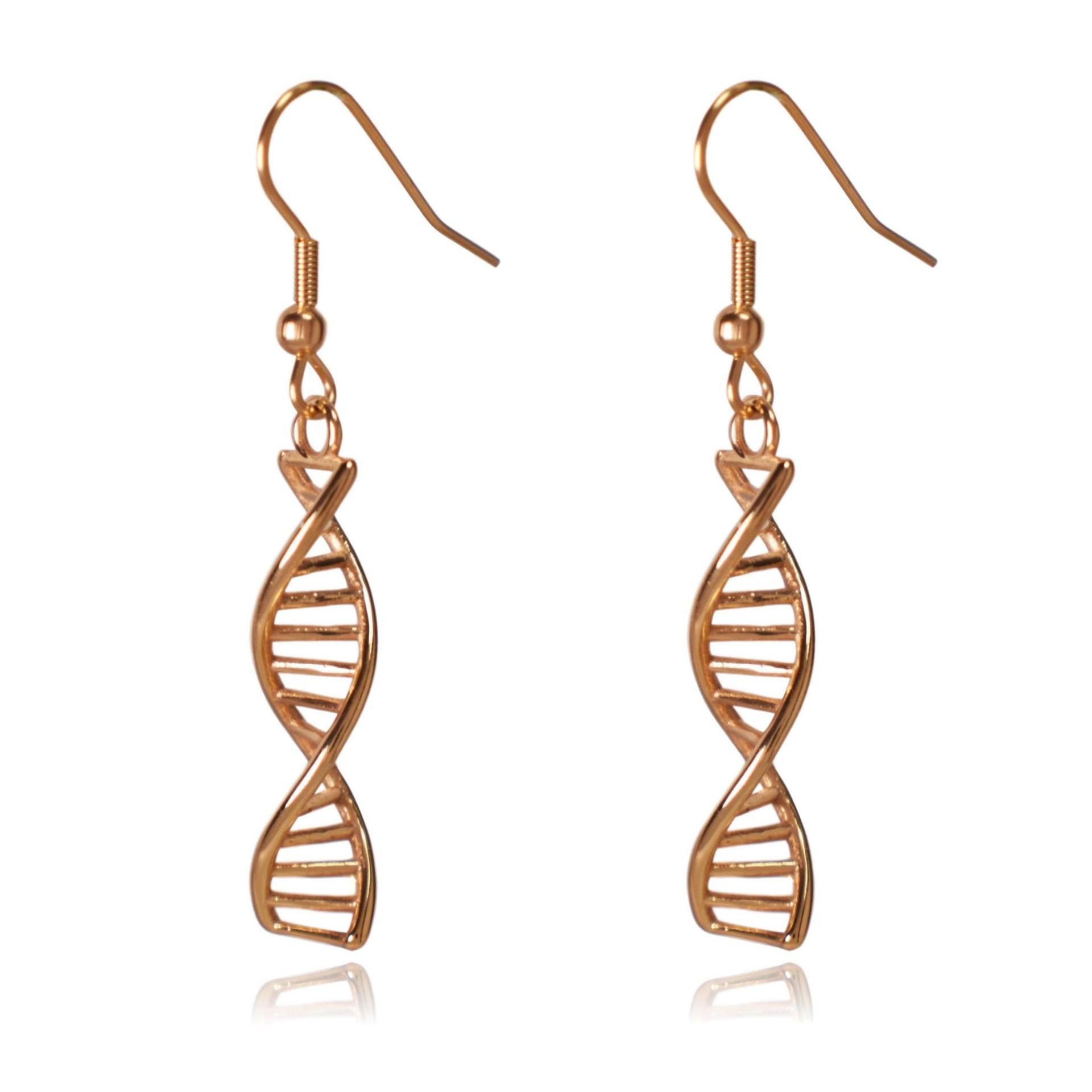 Dna Double Helix Wissenschaft Edelstahl Ohrringe Dna Double Helix Wissenschaft Edelstahl Ohrringe von ClaytonJewelryLabs