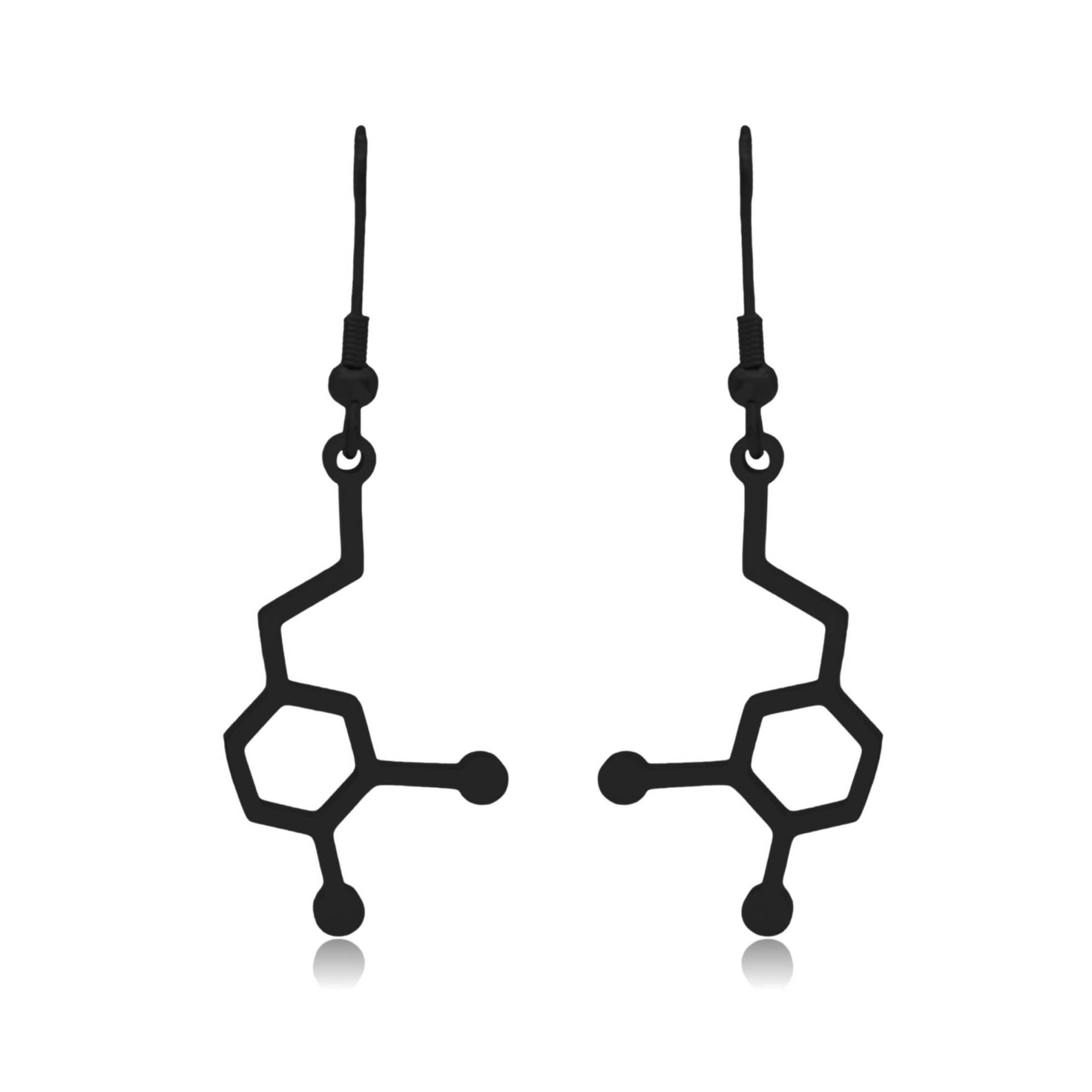 Dopamin-Molekül-Edelstahl-Ohrringe Dopamin-Molekül-Edelstahl-Ohrringe von ClaytonJewelryLabs