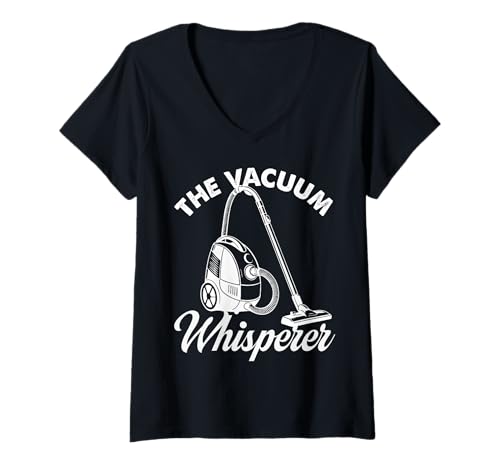 Damen Das Vakuumflüsterer-Design T-Shirt mit V-Ausschnitt Damen Das Vakuumflüsterer-Design T-Shirt mit V-Ausschnitt von Clean Humor Designs