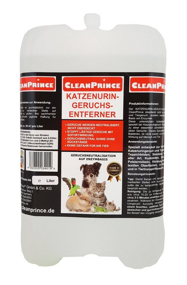 CleanPrince Katzenurin-Geruchsentferner auf Enzymbasis Reinigungsspray von CleanPrince