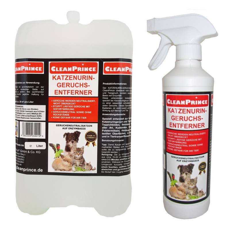 CleanPrince Katzenurin-Geruchsentferner auf Enzymbasis Reinigungsspray von CleanPrince