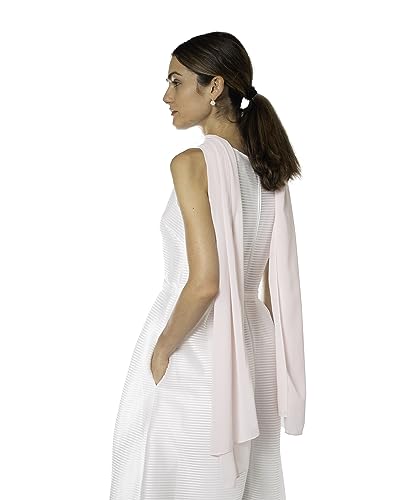 ClearLake Chiffon Schal Damen Stola Umschlagtuch für Abendkleid Cocktailkleid 70x180, zart rosa von ClearLake