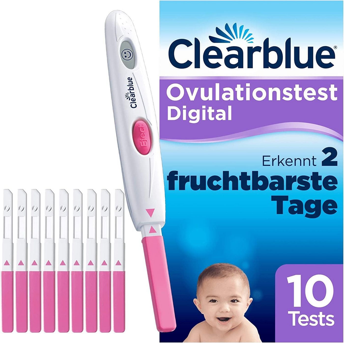 Clearblue Ovulationstest Digital, 10 tlg. von Clearblue
