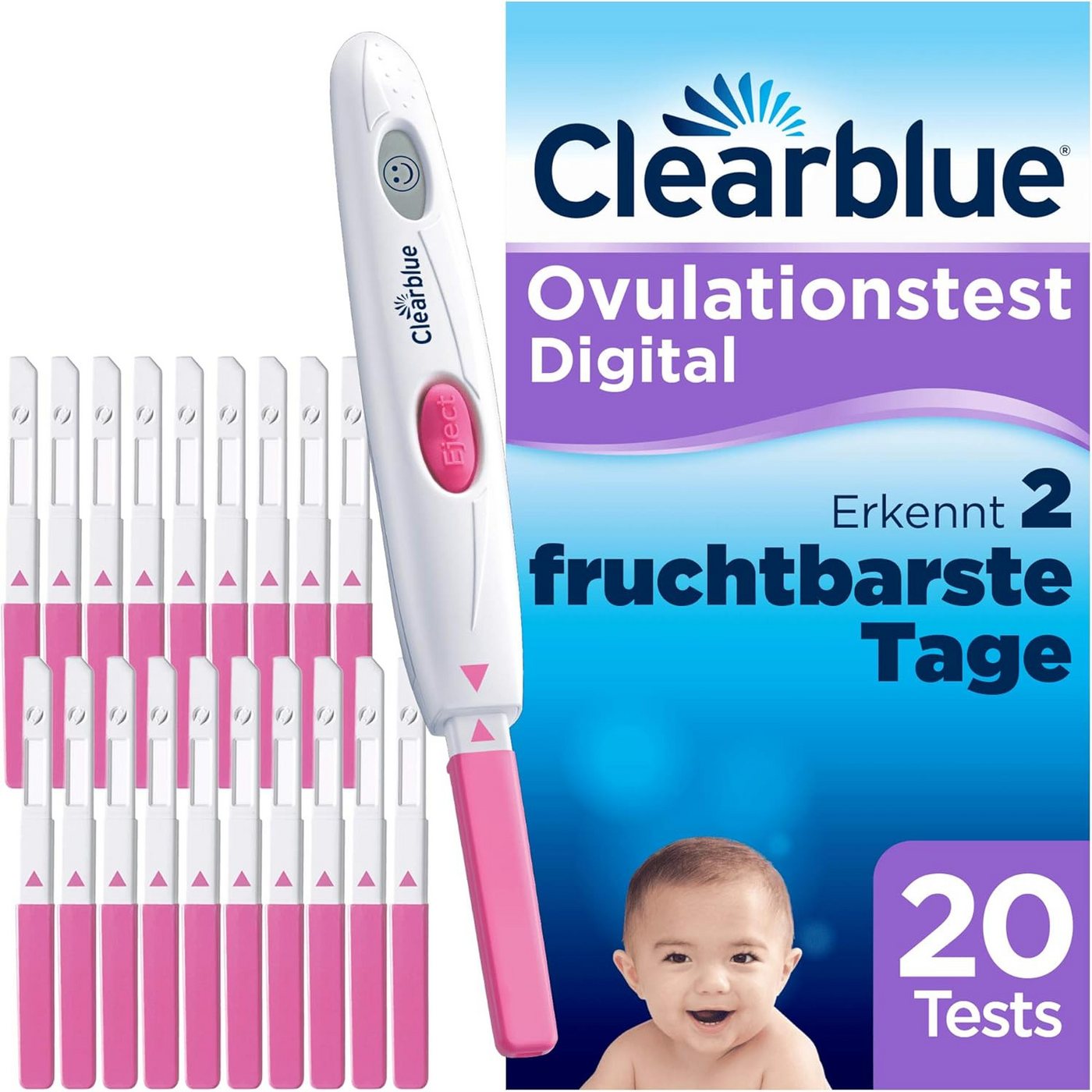 Clearblue Ovulationstest Digital, 20 tlg. von Clearblue