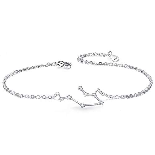 Clearine Armkette Sternzeichen 925 Sterling Silber CZ 12 Sternbild Einfach Stil Armband für Damen Mädschen (03.Zwilling(Mai 21-Jun21)) von Clearine