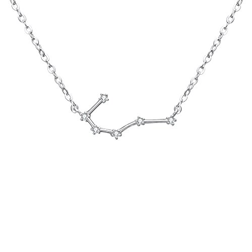 Clearine Halskette Sternzeichen 925 Sterling Silber Cubic Zirconia Sternbilder 12 Horoskop ''Krebs'' Astrologie Anhänger Kette Klar für Damen Mädschen Clearine Halskette Sternzeichen 925 Sterling Silber Cubic Zirconia Sternbilder 12 Horoskop ''Krebs'' Astrologie Anhänger Kette Klar für Damen Mädschen von Clearine