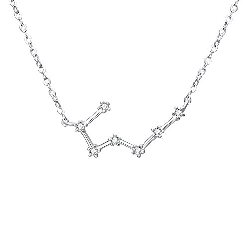 Clearine Halskette Sternzeichen 925 Sterling Silber Cubic Zirconia Sternbilder 12 Horoskop ''Stier'' Astrologie Anhänger Kette Klar für Damen Mädschen Clearine Halskette Sternzeichen 925 Sterling Silber Cubic Zirconia Sternbilder 12 Horoskop ''Stier'' Astrologie Anhänger Kette Klar für Damen Mädschen von Clearine