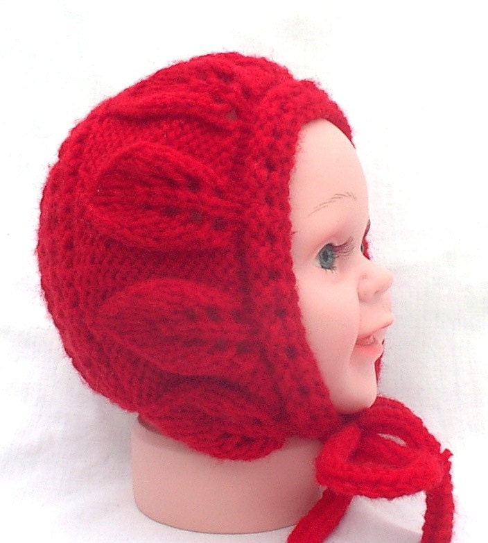 Baby Mütze Bonnet Blatt Me Alone Boy Girl Rot Liebevoll Handgestrickt 0 - 3 Monate Baby Mütze Bonnet Blatt Me Alone Boy Girl Rot Liebevoll Handgestrickt 0 - 3 Monate von ClearlyChristine