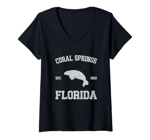 Damen Clearwater T-Shirt mit V-Ausschnitt Damen Clearwater T-Shirt mit V-Ausschnitt von Clearwater, Florida FL Designs 0825