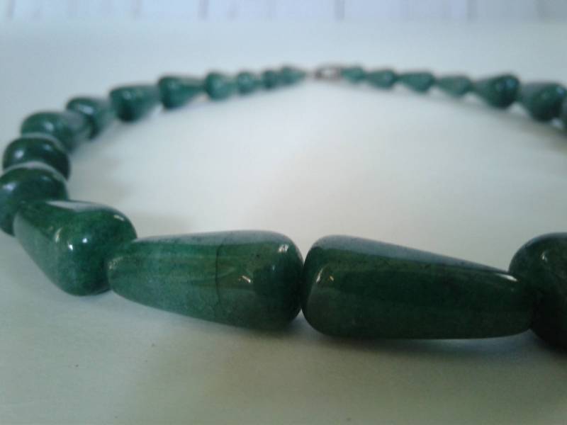 Grüne Smaragd Quarz Perlenkette Grüne Smaragd Quarz Perlenkette von CleavingAndWeaving