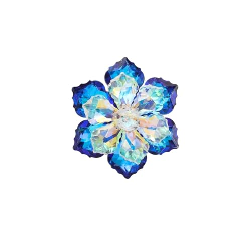 3 Stück glänzende Glasblumenbroschen für Frauen, Unisex, Strass, botanische Nadeln, Bankett, Party, Rucksack, Schmuckzubehör, Einheitsgröße 3 Stück glänzende Glasblumenbroschen für Frauen, Unisex, Strass, botanische Nadeln, Bankett, Party, Rucksack, Schmuckzubehör, Einheitsgröße von Cleer Kaen