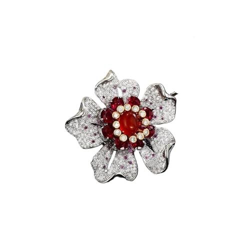 Elegante Brosche im Retro-Stil, blühende Blume, Schmetterling, Magnetschnalle, luxuriös und exquisit, Mikro-Intarsien-Zirkonia, Einheitsgröße Elegante Brosche im Retro-Stil, blühende Blume, Schmetterling, Magnetschnalle, luxuriös und exquisit, Mikro-Intarsien-Zirkonia, Einheitsgröße von Cleer Kaen