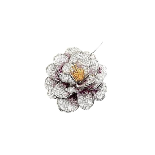 Elegante Brosche im Retro-Stil, blühende Blume, Schmetterling, Magnetschnalle, luxuriös und exquisit, Mikro-Intarsien-Zirkonia, Einheitsgröße Elegante Brosche im Retro-Stil, blühende Blume, Schmetterling, Magnetschnalle, luxuriös und exquisit, Mikro-Intarsien-Zirkonia, Einheitsgröße von Cleer Kaen