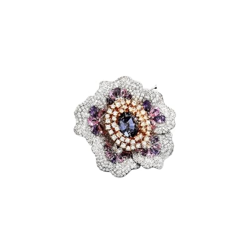 Elegante Brosche im Retro-Stil, blühende Blume, Schmetterling, Magnetschnalle, luxuriös und exquisit, Mikro-Intarsien-Zirkonia, Einheitsgröße Elegante Brosche im Retro-Stil, blühende Blume, Schmetterling, Magnetschnalle, luxuriös und exquisit, Mikro-Intarsien-Zirkonia, Einheitsgröße von Cleer Kaen