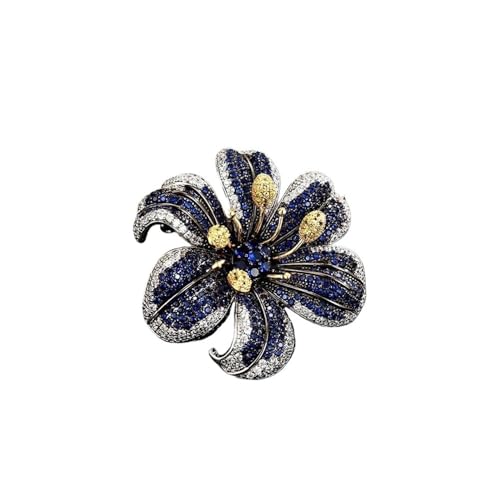 Elegante Brosche im Retro-Stil, blühende Blume, Schmetterling, Magnetschnalle, luxuriös und exquisit, Mikro-Intarsien-Zirkonia, Einheitsgröße Elegante Brosche im Retro-Stil, blühende Blume, Schmetterling, Magnetschnalle, luxuriös und exquisit, Mikro-Intarsien-Zirkonia, Einheitsgröße von Cleer Kaen