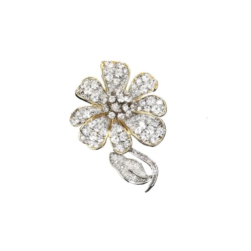 Elegante Brosche im Retro-Stil, blühende Blume, Schmetterling, Magnetschnalle, luxuriös und exquisit, Mikro-Intarsien-Zirkonia, Einheitsgröße Elegante Brosche im Retro-Stil, blühende Blume, Schmetterling, Magnetschnalle, luxuriös und exquisit, Mikro-Intarsien-Zirkonia, Einheitsgröße von Cleer Kaen