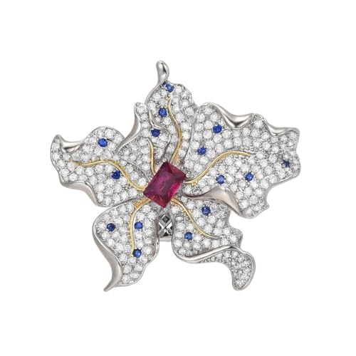 Exquisite Zirkon-Blumen-Brosche für Damen, Kristall-Bouquet, Anstecknadel, Sommerkleidung, Schmuck, Einheitsgröße Exquisite Zirkon-Blumen-Brosche für Damen, Kristall-Bouquet, Anstecknadel, Sommerkleidung, Schmuck, Einheitsgröße von Cleer Kaen