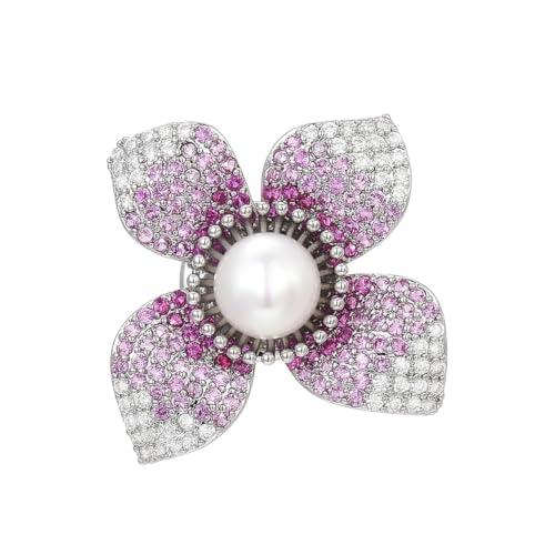 Exquisite Zirkon-Blumen-Brosche für Damen, Kristall-Bouquet, Anstecknadel, Sommerkleidung, Schmuck, Einheitsgröße Exquisite Zirkon-Blumen-Brosche für Damen, Kristall-Bouquet, Anstecknadel, Sommerkleidung, Schmuck, Einheitsgröße von Cleer Kaen