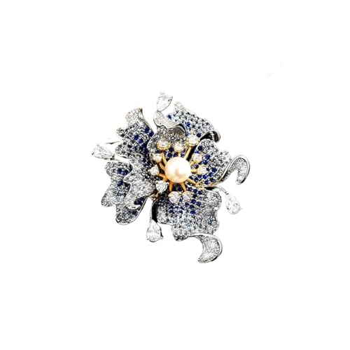 Hochwertige mehrschichtige Zirkon-Blütenblätter, magnetische Schnalle, Broschen, funkelnd, blühender Farbverlauf, Lotus-Ansteckblume für Frauen, Einheitsgröße Hochwertige mehrschichtige Zirkon-Blütenblätter, magnetische Schnalle, Broschen, funkelnd, blühender Farbverlauf, Lotus-Ansteckblume für Frauen, Einheitsgröße von Cleer Kaen