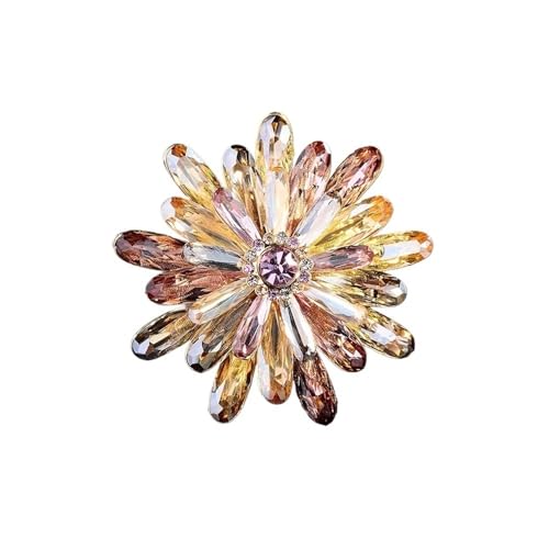 Luxuriöse Mikro-eingelegte Zirkon, keine Spuren-Magnetschnalle, Blumen-Broschen für Frauen, exquisites schönes Design, Tierzubehör, Anstecknadel, Einheitsgröße von Cleer Kaen