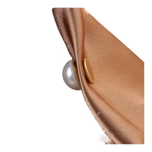 Metall-Magnet-Perlen-Brosche mit starker magnetischer Dornschließe, Hemdkragen, Luxlury Schmuck, Broschen für Damen, 2 Stück, Einheitsgröße von Cleer Kaen