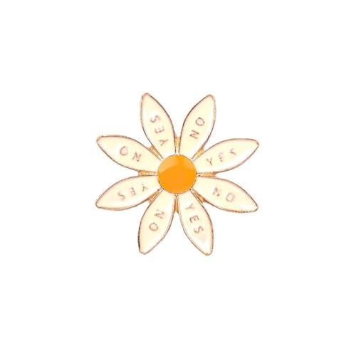 Süße Blumen-Serie Brosche für Mädchen und Frauen, schöne Rose, Gänseblümchen, modisch, Rucksack, Emaille, Anstecknadeln, Schmuck, Einheitsgröße von Cleer Kaen