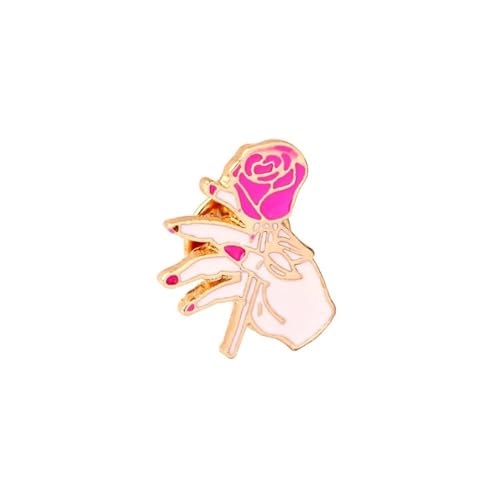 Süße Blumen-Serie Brosche für Mädchen und Frauen, schöne Rose, Gänseblümchen, modisch, Rucksack, Emaille, Anstecknadeln, Schmuck, Einheitsgröße von Cleer Kaen