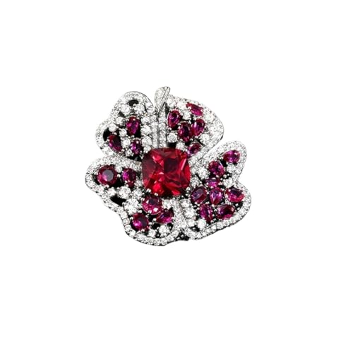 Vielseitige süße Temperament Kamelie Rose Magnetschnalle Brosche für Frauen Retro Mikro-Intarsien Zirkon Corsage Zubehör, Einheitsgröße Vielseitige süße Temperament Kamelie Rose Magnetschnalle Brosche für Frauen Retro Mikro-Intarsien Zirkon Corsage Zubehör, Einheitsgröße von Cleer Kaen