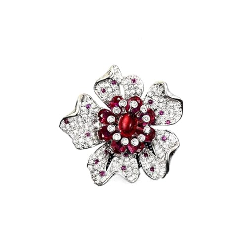Vielseitige süße Temperament Kamelie Rose Magnetschnalle Brosche für Frauen Retro Mikro-Intarsien Zirkon Corsage Zubehör, Einheitsgröße Vielseitige süße Temperament Kamelie Rose Magnetschnalle Brosche für Frauen Retro Mikro-Intarsien Zirkon Corsage Zubehör, Einheitsgröße von Cleer Kaen