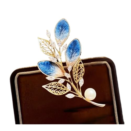 Zarte türkisfarbene Blumenbrosche High-End-Damen-Süßwasserperle Emaille Pfingstrosen Broschen bewegliche Trauben Pins, Einheitsgröße Zarte türkisfarbene Blumenbrosche High-End-Damen-Süßwasserperle Emaille Pfingstrosen Broschen bewegliche Trauben Pins, Einheitsgröße von Cleer Kaen