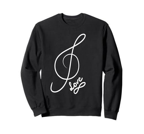 musikschlüssel für Frauen Frau Kinder lieben Sweatshirt von Clef & Note Collective