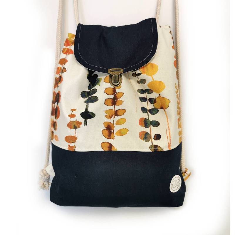 Damen Kinder Mama Tochter Mum & Me Rucksack Beutel Eukalyptus "Freudentaumel" Muttertag Geburtstag Geschenk Bag Bagpack von Clemensinchen