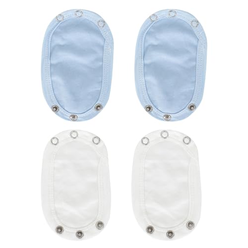 Cleminsta 4 Stück Baby Body Extender,Baby Vest Extender,Babyspielanzug Gabelung Extenter, Baby Bodysuit Extender,Baby Bodyverlängerung, Baby Strampler Schritt Extender,Baby Onesie Extender von Cleminsta