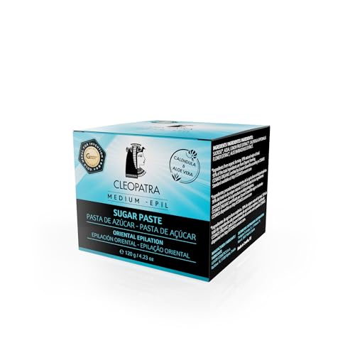 Mix-Epil/Medium-Epil Zuckerpaste für Haarentfernung – Sanfte Sugaring-Paste für Intimbereich & Gesicht – Sugar Wax mit Calendula & Aloe Vera – Enthaarungspaste für Frauen & Männer von Cleopatra