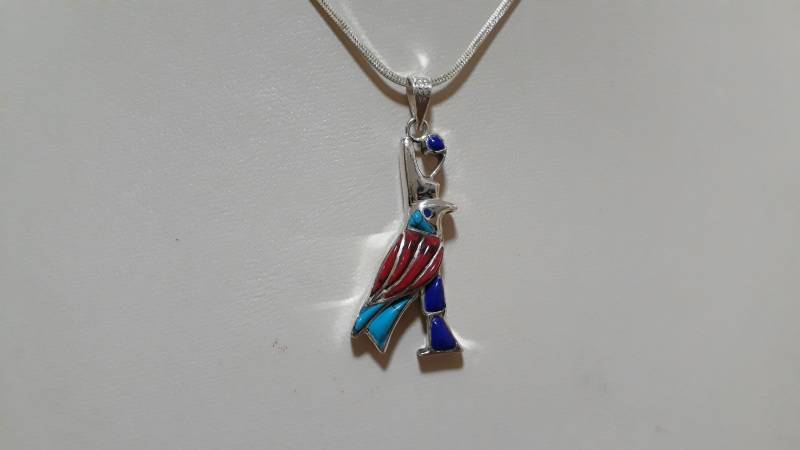 Hallmark Antikes Ägypten Halskette Bunter Gott Horus Hallmark Antikes Ägypten Halskette Bunter Gott Horus von CleopatraEgypt